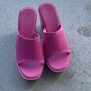 Pink Platform Heels - Must See!